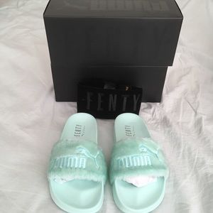 NWT bay green fenty puma rihanna slides sandals